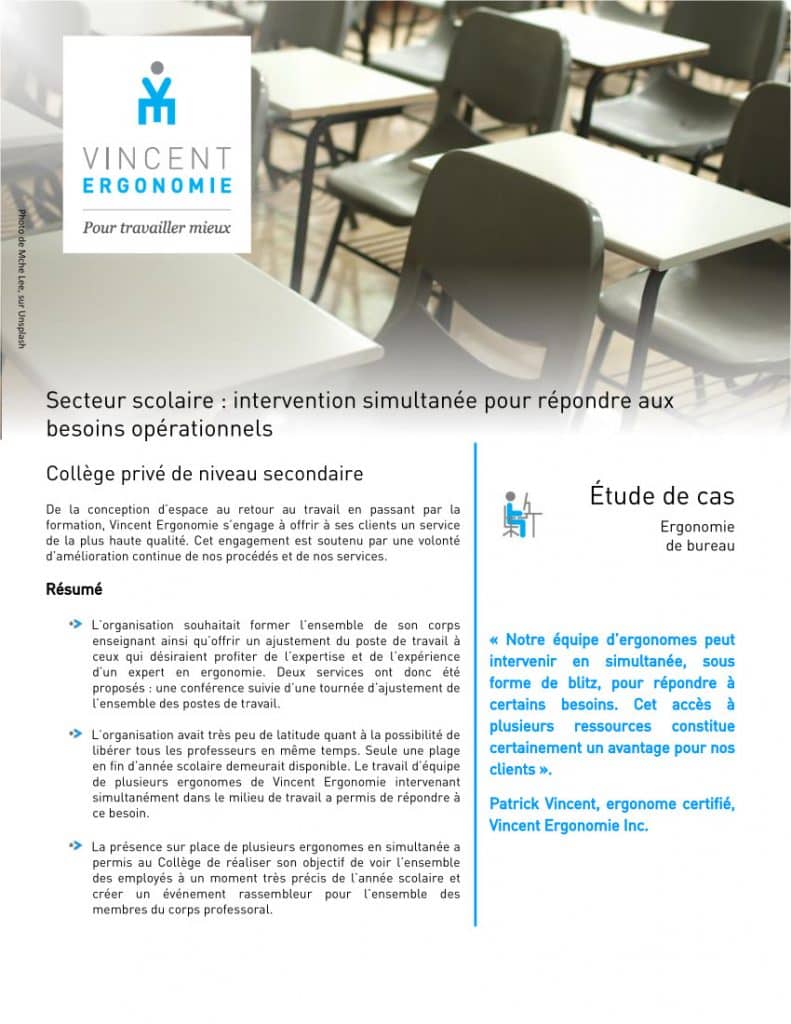 Secteur scolaire : Intervention simultanée pour répondre aux besoins opérationnels 1 edec secteur scolaire