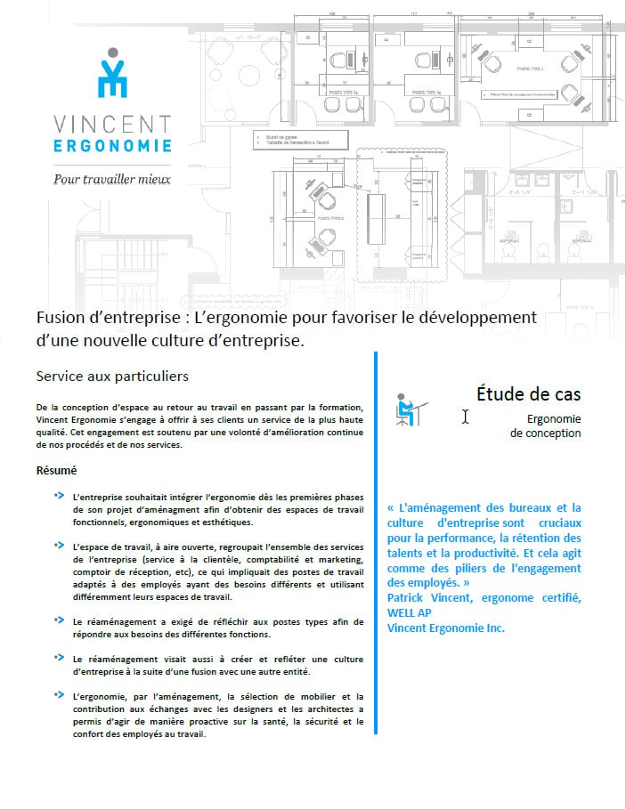 Fusion d’entreprise : L’ergonomie pour favoriser le développement d’une culture d’entreprise. 1 edec horizon 1